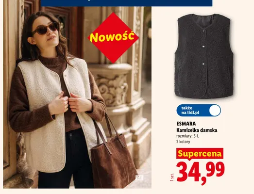 Kamizelka damska Esmara promocja w Lidl