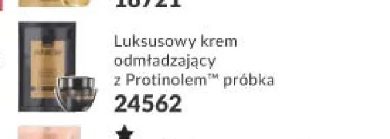 Luksusowy krem odmładzający z Protinolem Anew próbka promocja w AVON