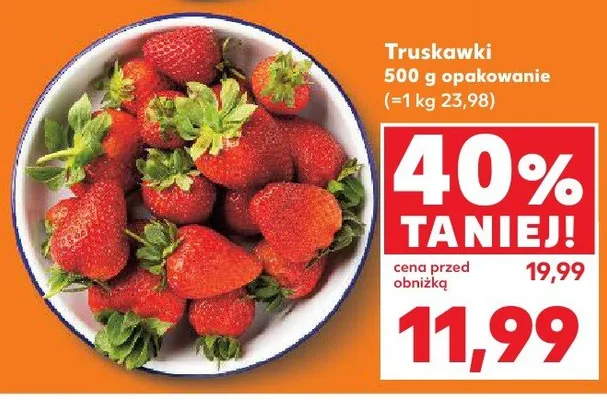 Truskawki 500 g promocja w Kaufland