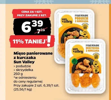 Mięso panierowane z kurczaka Sun Valley skrzydełka promocja w Netto