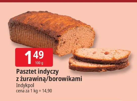 Pasztet indyczy z borowikami Indykpol promocja w Leclerc