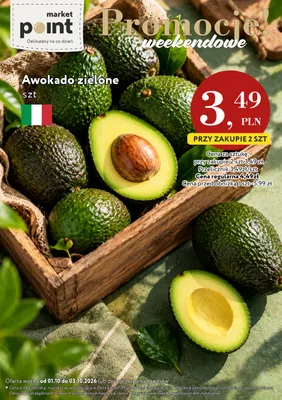 Awokado zielone promocja w Market Point