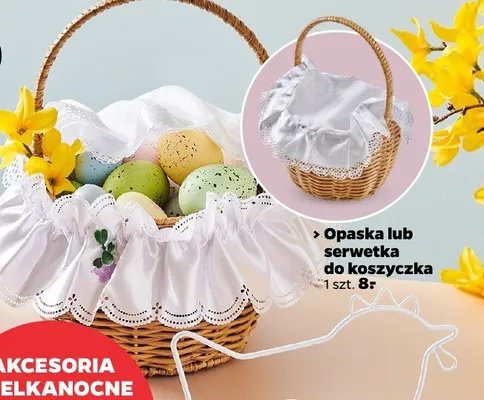 Opaska lub serwetka do koszyczka promocja w Netto