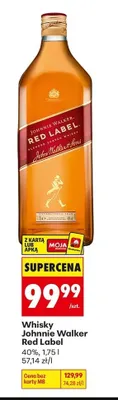 Whisky Johnnie Walker Red Label promocja w Biedronka