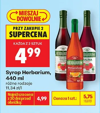 Syrop różne rodzaje promocja w Biedronka