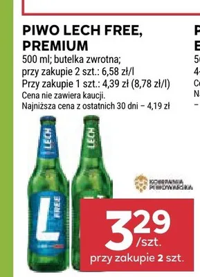 Piwo Lech Free promocja w Stokrotka