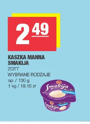 Kaszka manna Smakija promocja w SPAR