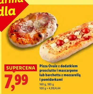 Barchetta z mozarellą i pomidorkami promocja w Lidl