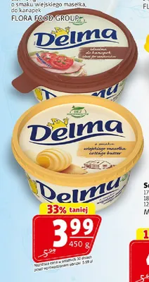 Margaryna Delma o smaku wiejskiego masełka do kanapek promocja w Prim Market
