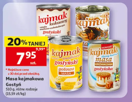 Masa kajmakowa Gostyń promocja w Auchan
