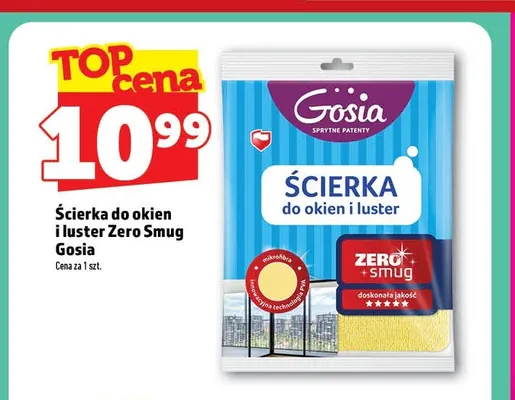 Ścierka do okien i luster Zero Smug Gosia promocja w TOPAZ