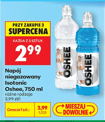 Napój niegazowany Isotonic Oshee promocja w Biedronka