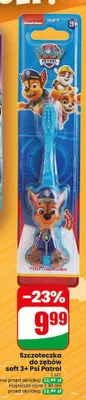 Szczoteczka do zębów soft 3+ Psi Patrol Nickelodeon promocja w Dino