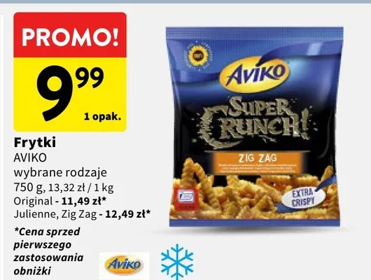 Frytki AVIKO wybrane rodzaje promocja w Intermarche