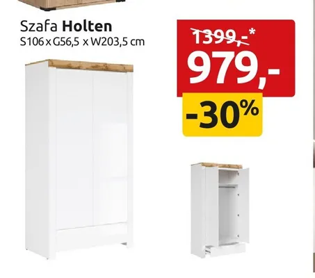 Szafa Holten promocja w Black Red White