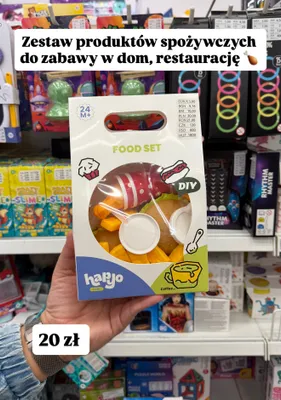 Zestaw zabawkowych produktów spożywczych promocja w Pepco