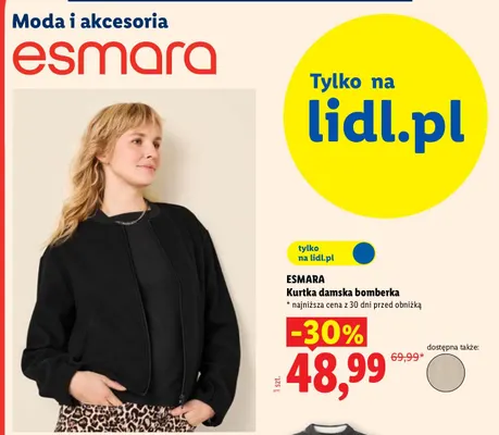 Kurtka damska bomberka Esmara promocja w Lidl