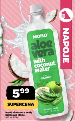 Napój aloe vera z wodą kokosową promocja w Netto