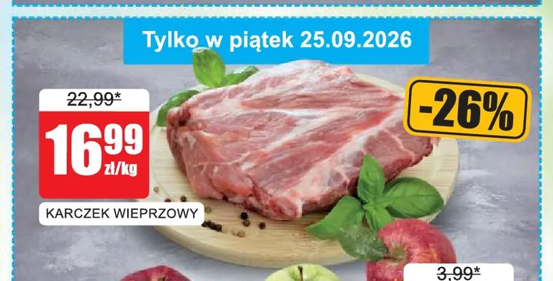 Karczek wieprzowy promocja w Bingo