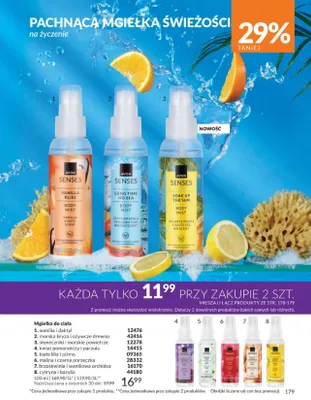 Mgiełka do ciała Avon Senses morska bryza i ożywcze drewno promocja w AVON