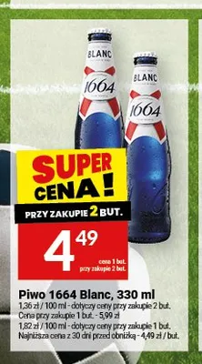 Piwo 1664 Blanc promocja w Twój Market