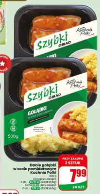Danie gołąbki w sosie pomidorowym Kuchnia Polki promocja w Dino