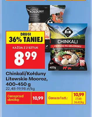 Kołduny litewskie Mooroz promocja w Biedronka