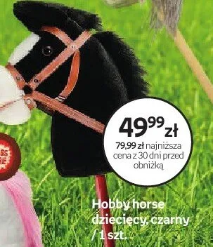 Hobby horse dziecięcy czarny promocja w Empik