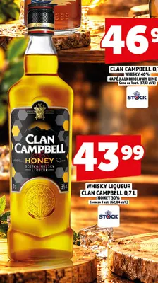 Whisky Liqueur Clan Campbell Honey promocja w TOPAZ