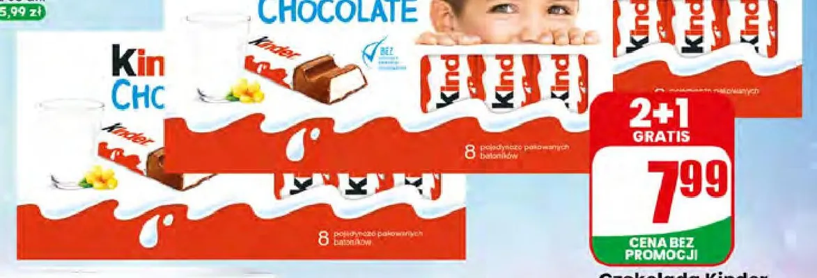 Czekolada Kinder promocja w Dino