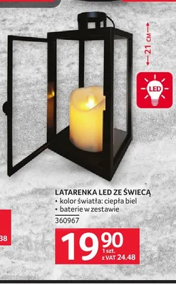 Latarenka LED ze świecą promocja w Selgros