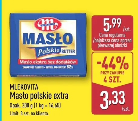 Masło promocja w Aldi