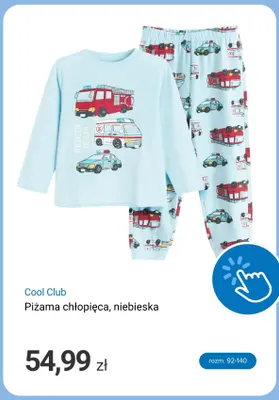 Piżama chłopięca niebieska Cool Club promocja w Smyk