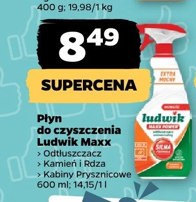 Płyn do czyszczenia Ludwik Maxx Kamień i Rdza promocja w Netto