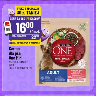 Karma dla psa One Mini Purina promocja w POLOmarket