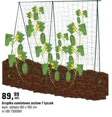 Grządka namiotowa zestaw 7 łyczek promocja w OBI