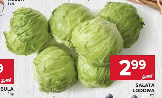 Sałata lodowa promocja w Stokrotka