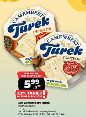 Ser Camembert (różne rodzaje) promocja w Netto