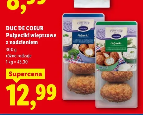Pulpety wieprzowe z nadzieniem różne rodzaje promocja w Lidl