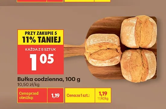 Bułka codzienna promocja w Biedronka