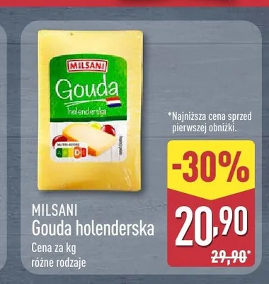 Gouda holenderska Milsani promocja w Aldi