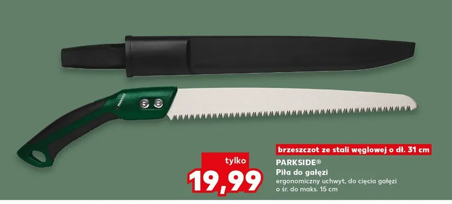 Piła do gałęzi ergonomiczny uchwyt, do cięcia gałęzi o śr. do maks. 15 cm promocja w Kaufland