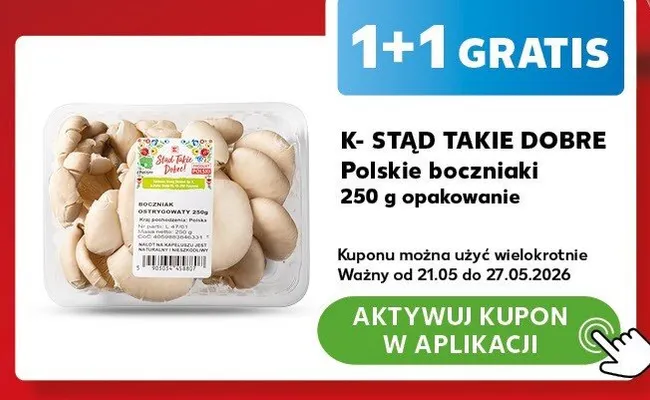 Polskie boczniaki K-Stąd Takie Dobre promocja w Kaufland
