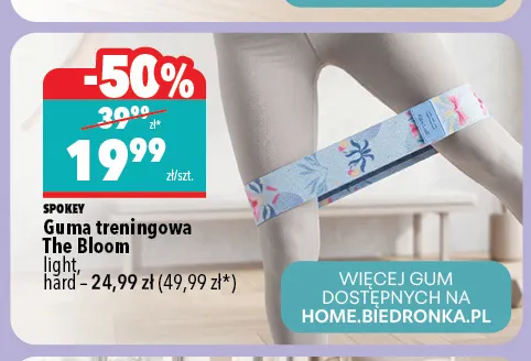 Guma treningowa The Bloom light Spokey promocja w Biedronka Home