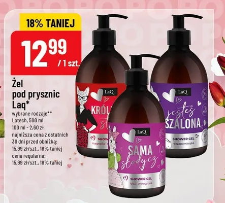 Żel pod prysznic wybrane rodzaje promocja w POLOmarket