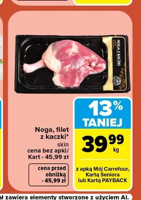 Filet z kaczki promocja w Carrefour