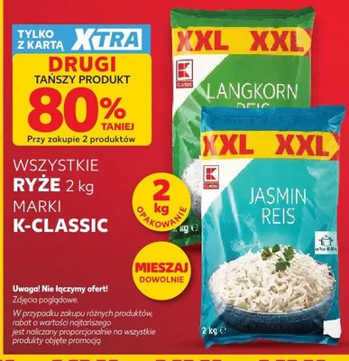 Ryż Jasmin K Classic XXL promocja w Kaufland
