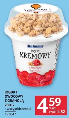 Jogurt kremowy owocowy z granoĹ‚ÄĄ promocja w Selgros