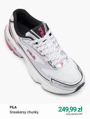 Sneakersy chunky Fila promocja w Deichmann