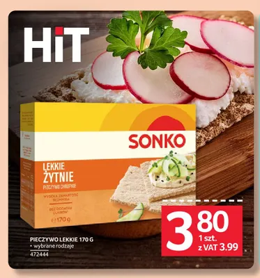 Pieczywo lekkie żytnie Sonko promocja w Selgros